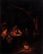 Gerard Dou The Night School. oil on canvas